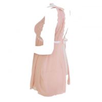 L0028 - Baju Tidur Lingerie Babydoll Mini Dress Krem Transparan - 2