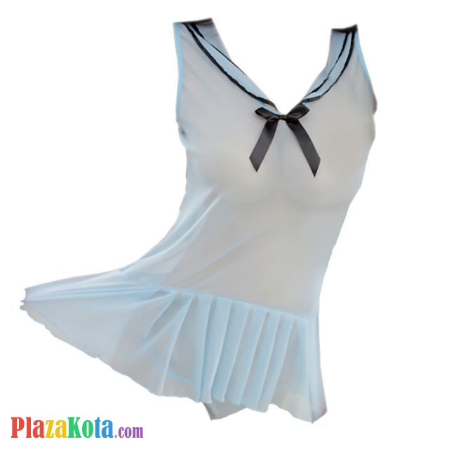 L0038 - Lingerie Costume Cosplay Sailor Pelaut Biru Transparan - Photo 1