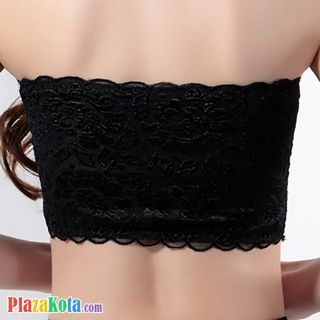 BH037 - Bra Strapless Bandeau Hitam Glossy - Photo 2