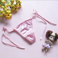 GS022 - Celana Dalam G-String Wanita Pink, Tali Karet Ikat Samping
