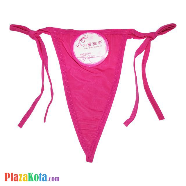 GS041 - Celana Dalam G-String Wanita Magenta Ikat Samping - Photo 1