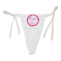 GS042 - Celana Dalam G-String Wanita Putih, Ikat Samping