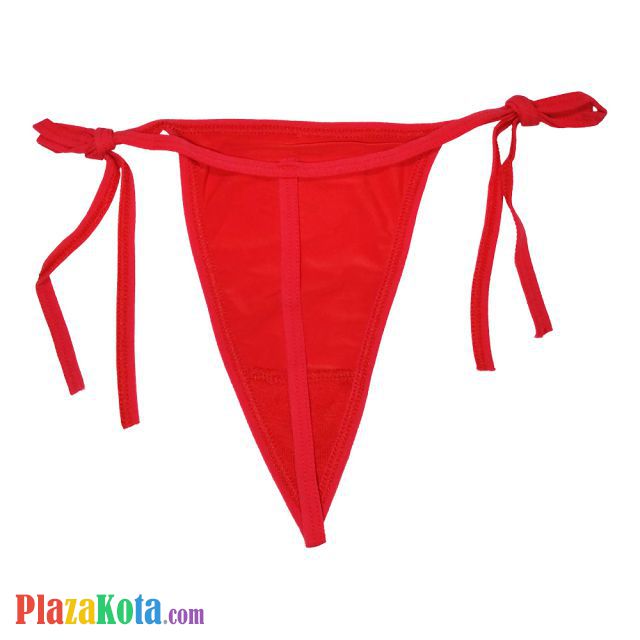 GS044 - Celana Dalam G-String Wanita Merah, Ikat Samping - Photo 2