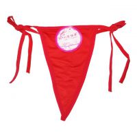 GS044 - Celana Dalam G-String Wanita Merah, Ikat Samping