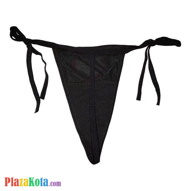 GS045 - Celana Dalam G-String Wanita Hitam Ikat Samping - Photo 2