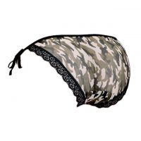 P060 - Celana Dalam Panties Thong Hijau Tentara Ikat Samping - 2