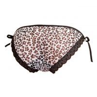 P061 - Celana Dalam Panties Thong Macan Tutul Abu-Abu Ikat Samping - 2