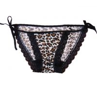 P062 - Celana Dalam Panties Thong Macan Tutul Coklat Ikat Samping