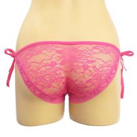 P070 - Celana Dalam Panties Thong Magenta Transparan Ikat Samping - Thumbnail 2