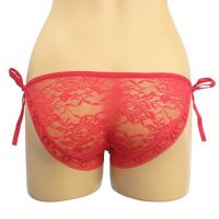 P073 - Celana Dalam Panties Thong Merah Transparan Ikat Samping - Thumbnail 2