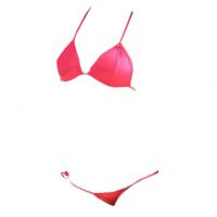 B152 - Bikini String Halterneck Magenta, G-String Ikat Samping