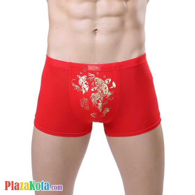 CB017 - Celana Dalam Boxer Pria Merah - Photo 1