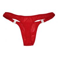 GP003 - Celana Dalam G-String Pria Merah Transparan - 2