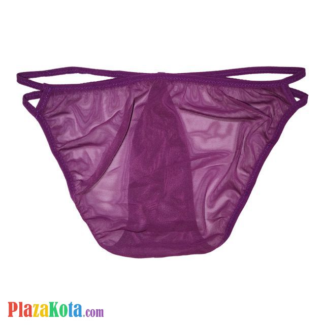 GP006 - Celana Dalam G-String Pria Ungu Transparan - Photo 2