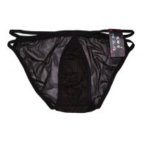 GP007 - Celana Dalam G-String Pria Hitam Transparan