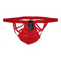 GP009 - Celana Dalam G-String Pria Merah Transparan