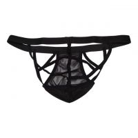 GP010 - Celana Dalam G-String Pria Hitam Transparan - 2