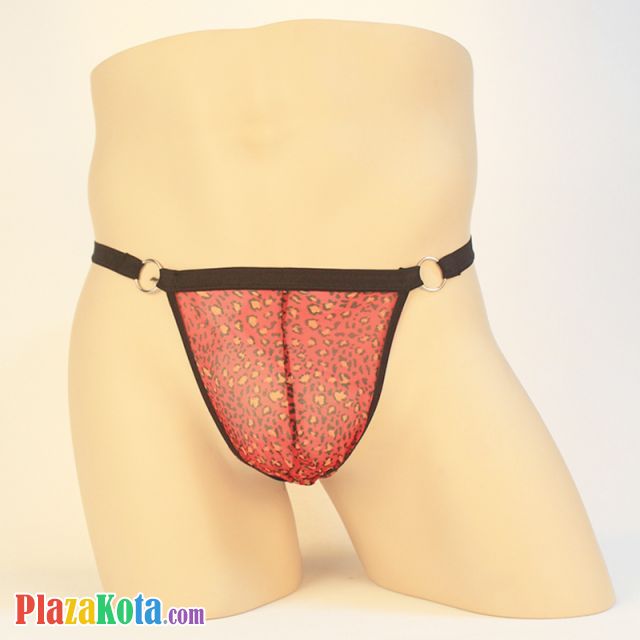 GP039 - Celana Dalam G-String Pria Macan Tutul Merah - Photo 1