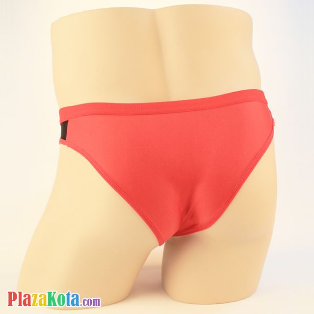 GP044 - Celana Dalam G-String Pria Merah Depan Transparan - Photo 2