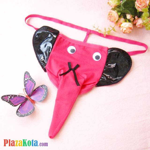 GP048 - Celana Dalam G-String Pria Magenta Gajah - Photo 1