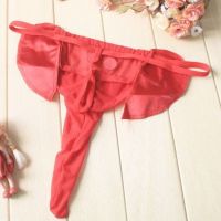 GP053 - Celana Dalam G-String Pria Merah Transparan Gajah - Thumbnail 2