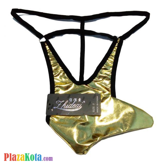 GP063 - Celana Dalam Pria G-String Seksi Emas Model Belalai - Photo 1 GP063 - Celana Dalam Pria G-String Seksi Emas Model Belalai - Photo 1