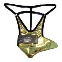 GP063 - Celana Dalam Pria G-String Seksi Emas Model Belalai - Thumbnail 1 GP063 - Celana Dalam Pria G-String Seksi Emas Model Belalai - Thumbnail 1