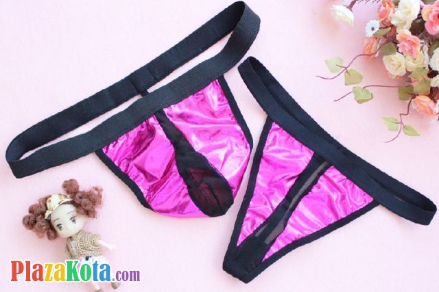 GC001 - Celana Dalam Couple G-String Magenta - Photo 1