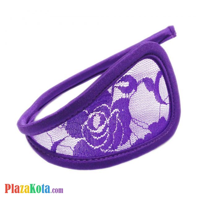 CS049, Jual Celana Dalam C-String Wanita Ungu Transparan - PlazaKota.com