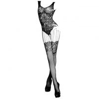 BS115 - Bodystocking Full Body Fishnet Hitam