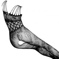 BS116 - Bodystocking Full Body Fishnet Hitam Crotchless - Thumbnail 2