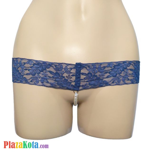 GS066 - Celana Dalam Wanita G-String Mutiara Seksi Biru Transparan - Photo 1 GS066 - Celana Dalam Wanita G-String Mutiara Seksi Biru Transparan - Photo 1