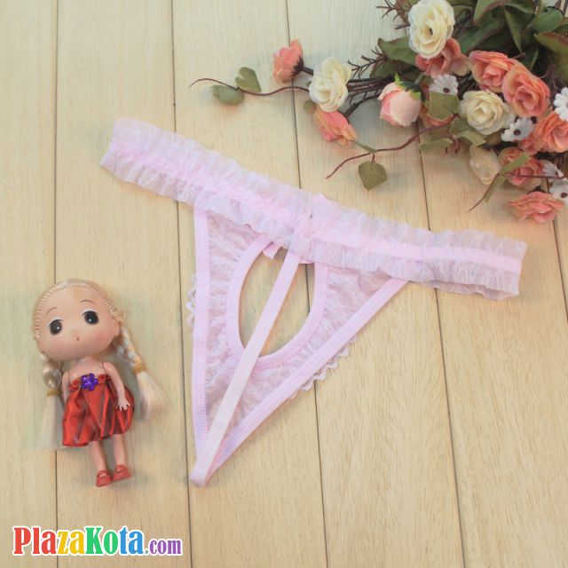 GS073 - Celana Dalam G-String Wanita Pink Pita - Photo 2