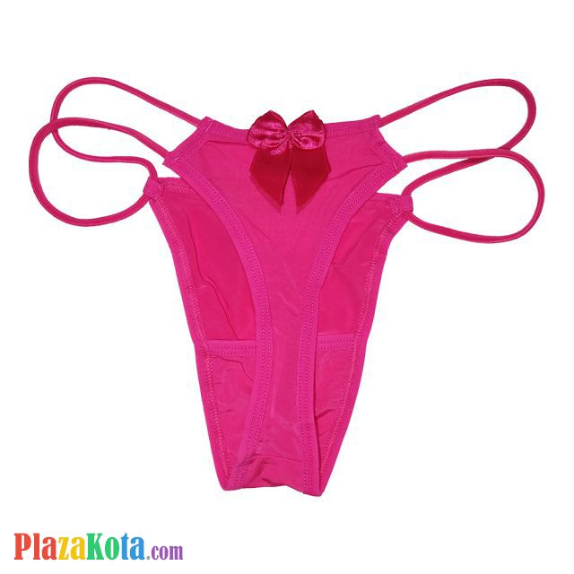 GS077 - Celana Dalam G-String Wanita Magenta Pita Tali 2 - Photo 2