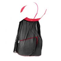 L0113 - Baju Tidur Lingerie Babydoll Mini Dress Hitam Transparan Crotchless - 2