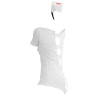 L0138 - Lingerie Costume Nurse Suster Putih, Topi - 2