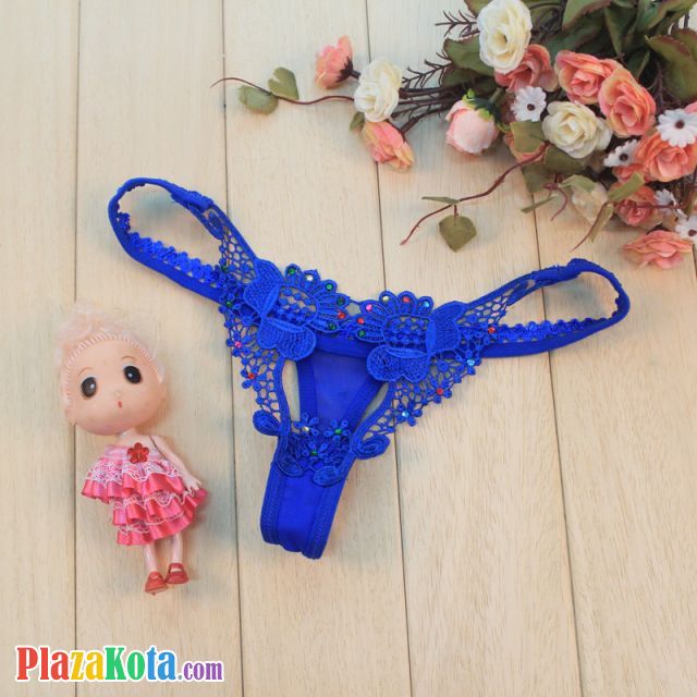 GS137 - Celana Dalam G-String Wanita Biru - Photo 1