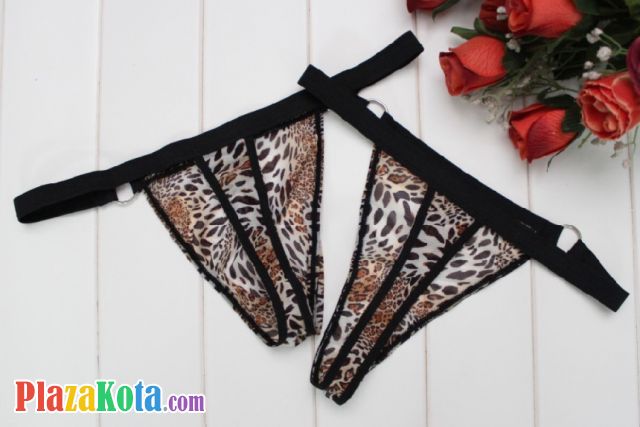 GC007 - Celana Dalam G-String Couple Macan Tutul Coklat - Photo 2