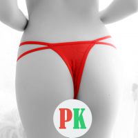 GS150 - Celana Dalam G-String Wanita Merah Bunga - Thumbnail 2