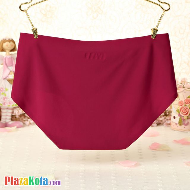 P252 - Celana Dalam Panties Hipster Seamless Marun - Photo 2