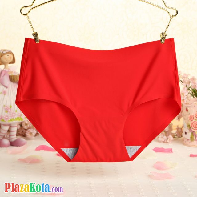 P255 - Celana Dalam Panties Hipster Seamless Merah - Photo 1