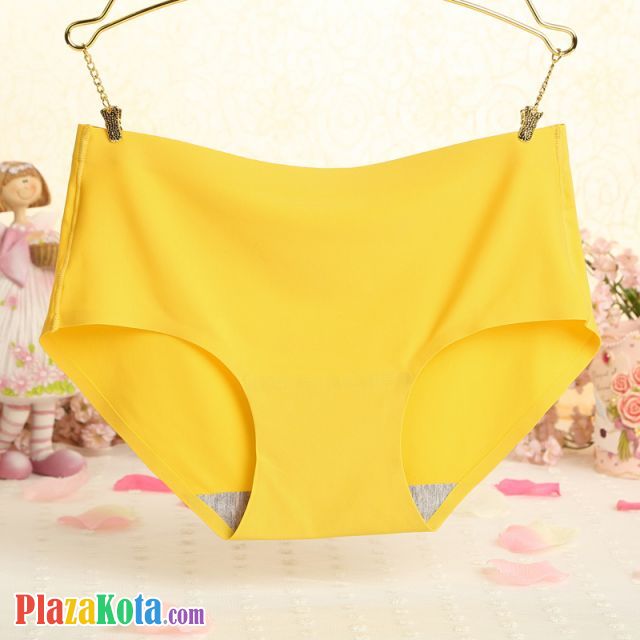 P258 - Celana Dalam Panties Hipster Seamless Kuning - Photo 1