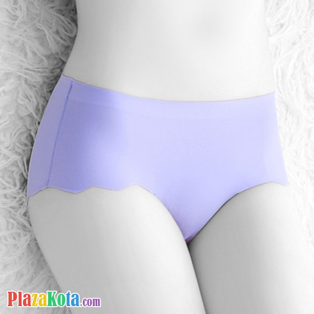 P260 - Celana Dalam Panties Hipster Seamless Ungu Gelombang - Photo 1