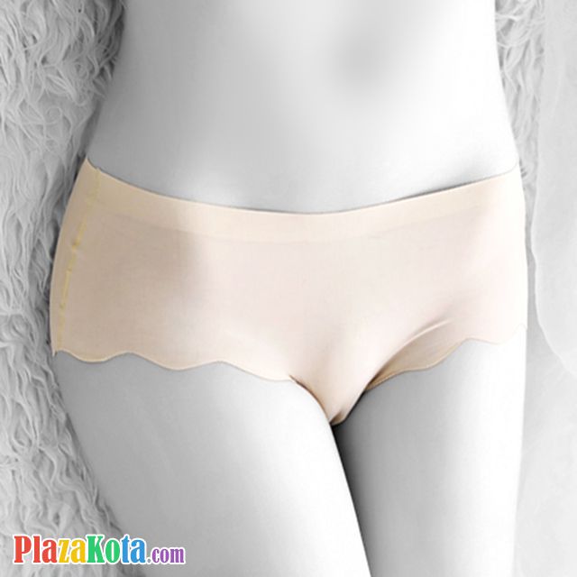 P262 - Celana Dalam Panties Hipster Seamless Krem Gelombang - Photo 1