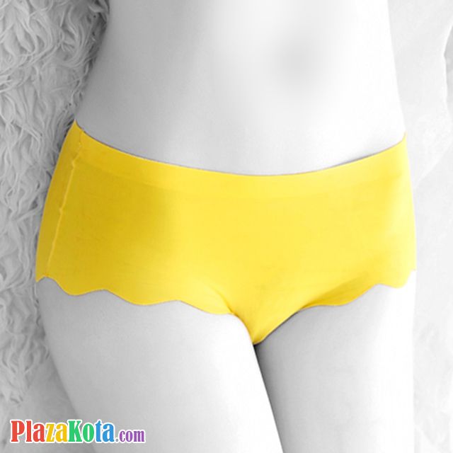 P264 - Celana Dalam Panties Hipster Seamless Kuning Gelombang - Photo 1