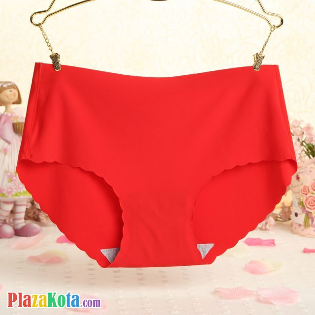 P269 - Celana Dalam Panties Hipster Seamless Merah Gelombang Mini - Photo 1