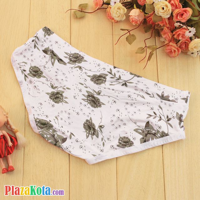 P274 - Celana Dalam Panties Hipster Bunga Abu-Abu - Photo 2