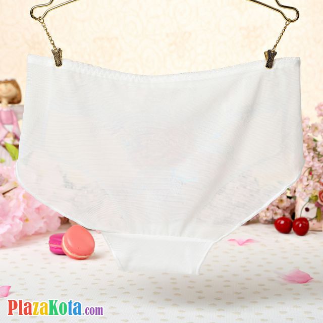 P281 - Celana Dalam Wanita Panties Hipster Seksi Putih Transparan Bordir Bunga - Photo 2