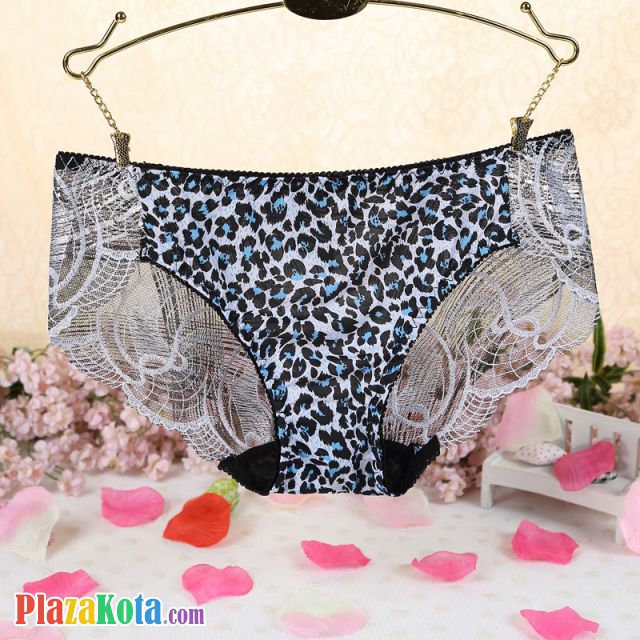 P294 - Celana Dalam Panties Hipster Macan Tutul Biru - Photo 1