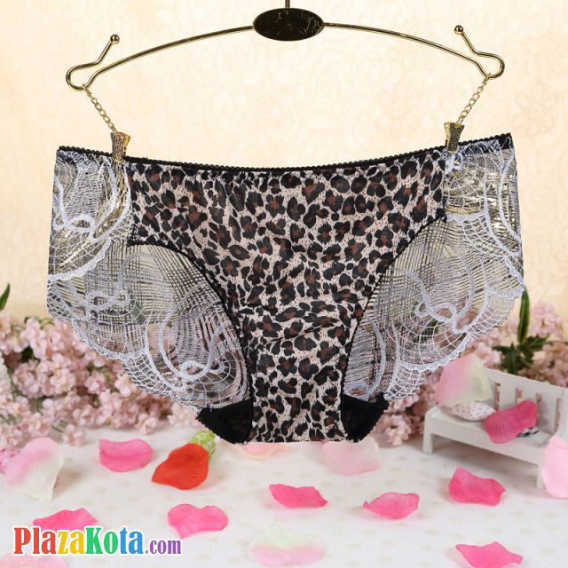 P295 - Celana Dalam Panties Hipster Macan Tutul Coklat - Photo 1